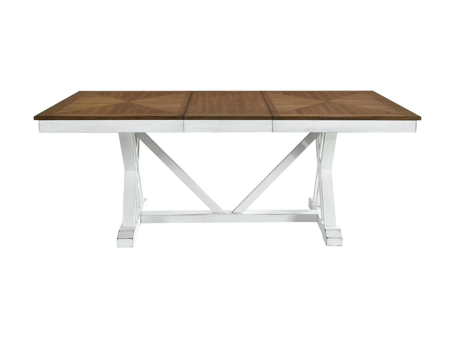 Brunson White/Oak Dining Table - Ornate Home