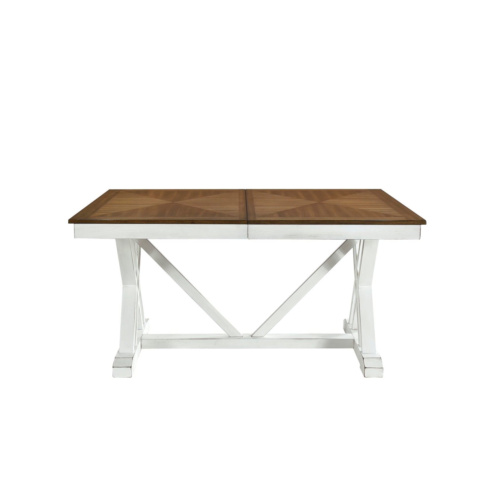 Brunson White/Oak Dining Table - Ornate Home