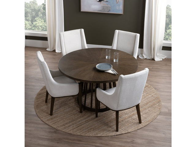 Brunswick Brown Round Dining Table - Ornate Home