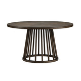 Brunswick Brown Round Dining Table - Ornate Home