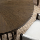 Brunswick Brown Round Dining Table - Ornate Home