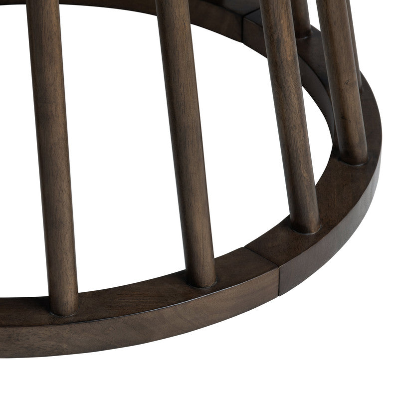 Brunswick Brown Round Dining Table - Ornate Home