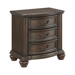 Brunswick Mahogany 2-Drawer Nightstand with USB - Ornate Home