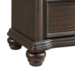 Brunswick Mahogany 2-Drawer Nightstand with USB - Ornate Home