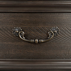 Brunswick Mahogany 2-Drawer Nightstand with USB - Ornate Home