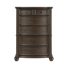 Brunswick Mahogany 5-Drawer Chest - Ornate Home