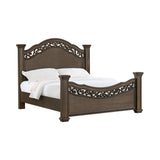 Brunswick Mahogany 5-Piece King Panel Bedroom Set - Ornate Home