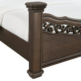 Brunswick Mahogany 5-Piece King Panel Bedroom Set - Ornate Home