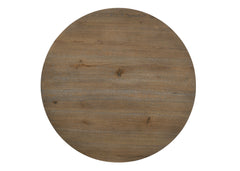 Brutus Vintage Walnut/Wheat 47" Round Dining Table - Ornate Home
