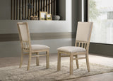 Brutus Wheat 19"W Fabric Dining Chair (Set of 2) - Ornate Home