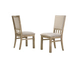 Brutus Wheat 19"W Fabric Dining Chair (Set of 2) - Ornate Home