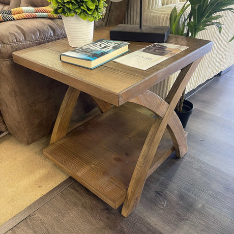 Bryanna Antique Light Oak 3pc Coffee Table Set - Ornate Home