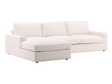 Bryce Cream Chaise Sectional - Ornate Home
