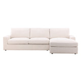 Bryce Cream Chaise Sectional - Ornate Home