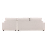 Bryce Cream Chaise Sectional - Ornate Home