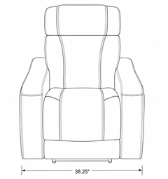 Bryce Sahara Fabric Power Reclining Chair - Ornate Home