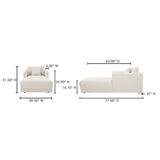 Bryn Oyster Chaise - Ornate Home