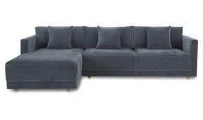 Bryn Slate Blue Left Sectional - Ornate Home