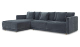 Bryn Slate Blue Left Sectional - Ornate Home