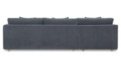 Bryn Slate Blue Left Sectional - Ornate Home