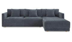 Bryn Slate Blue Right Sectional - Ornate Home