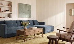 Bryn Slate Blue Right Sectional - Ornate Home