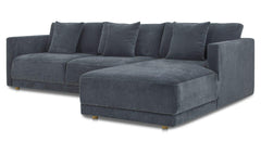 Bryn Slate Blue Right Sectional - Ornate Home