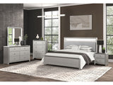 Bryne Champagne Queen 5 Piece Bedroom Set w/2 Nightstands - Ornate Home