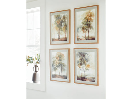 Bryneford Multi Wall Art Set (Set of 4) (Online Special Price) - Ornate Home