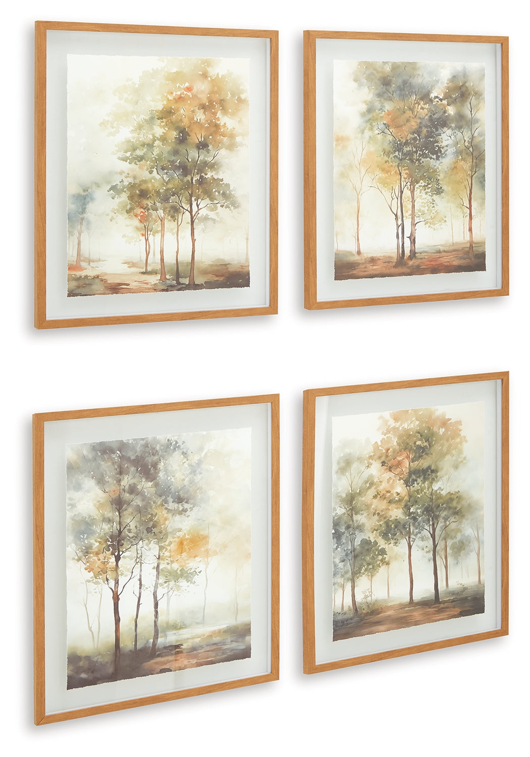 Bryneford Multi Wall Art Set (Set of 4) (Online Special Price) - Ornate Home