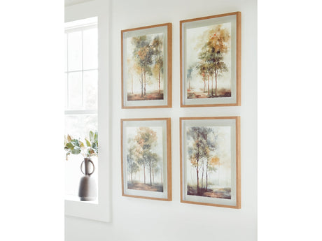 Bryneford Multi Wall Art Set (Set of 4) - Ornate Home