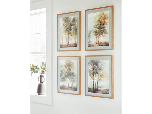 Bryneford Multi Wall Art Set (Set of 4) - Ornate Home