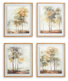 Bryneford Multi Wall Art Set (Set of 4) - Ornate Home