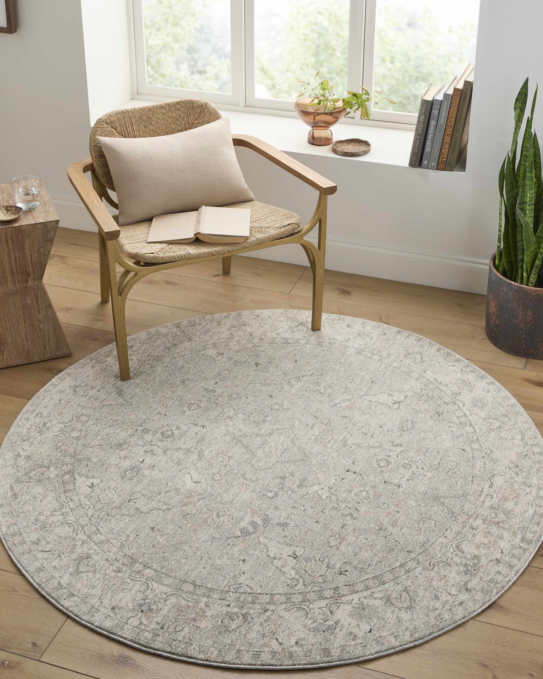 Brynja Slate Blue Area Rug - Ornate Home
