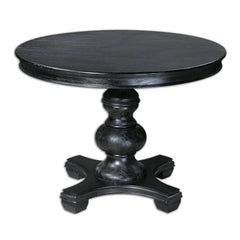 Brynmore Black Wood Grain Round Table - Ornate Home