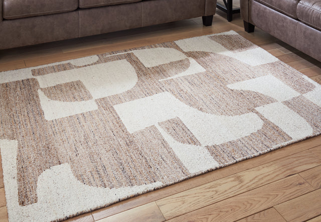 Brynnfield Beige/Brown 5' x 7' Rug - Ornate Home