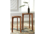 Brynnleigh Medium Brown Accent Table (Set of 2) (Online Special Price) - Ornate Home