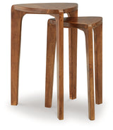 Brynnleigh Medium Brown Accent Table (Set of 2) (Online Special Price) - Ornate Home