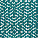 Brynnsen Teal/Ivory Pouf (Online Special Price) - Ornate Home