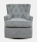 Bryson Ash Swivel Accent Chair - Ornate Home