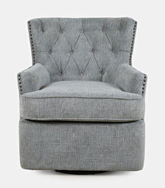 Bryson Ash Swivel Accent Chair - Ornate Home