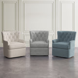 Bryson Ash Swivel Accent Chair - Ornate Home