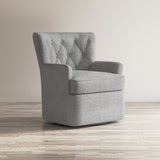 Bryson Ash Swivel Accent Chair - Ornate Home