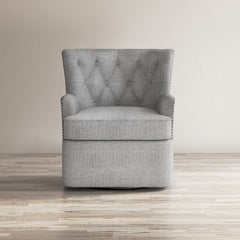 Bryson Ash Swivel Accent Chair - Ornate Home