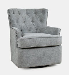 Bryson Ash Swivel Accent Chair - Ornate Home