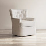 Bryson Oat Swivel Accent Chair - Ornate Home