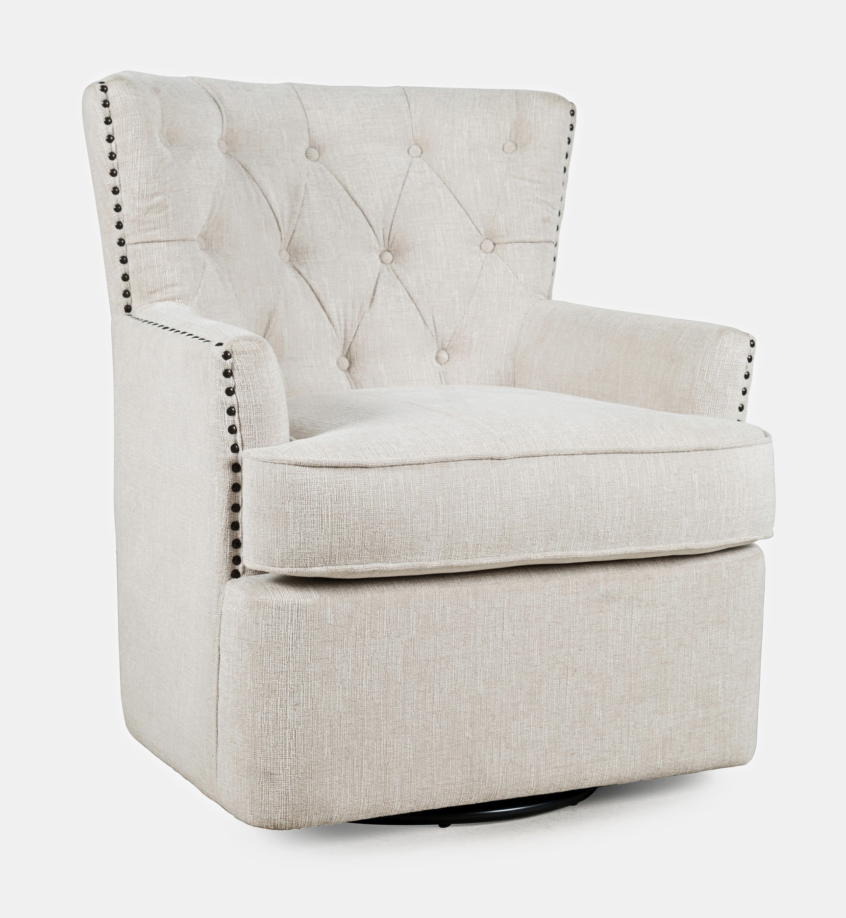 Bryson Oat Swivel Accent Chair - Ornate Home