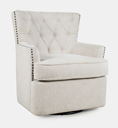 Bryson Oat Swivel Accent Chair - Ornate Home