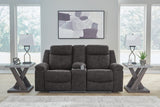 Brysonview Charcoal Reclining Sofa and Loveseat (Online Special Price) - Ornate Home
