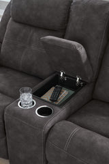 Brysonview Charcoal Reclining Sofa and Loveseat (Online Special Price) - Ornate Home